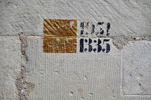 Historisches Detail an einer Münsteraner Hauswand
